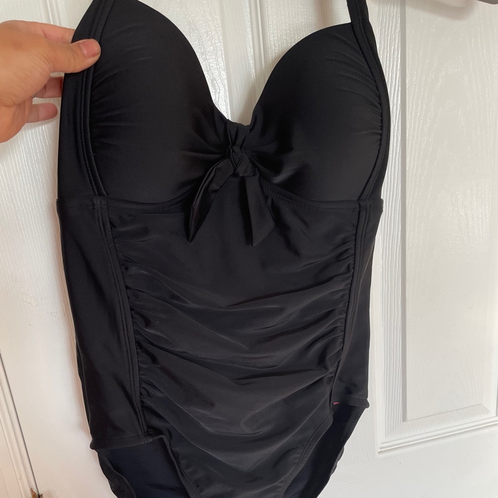 Black one piece swimsuit NWT